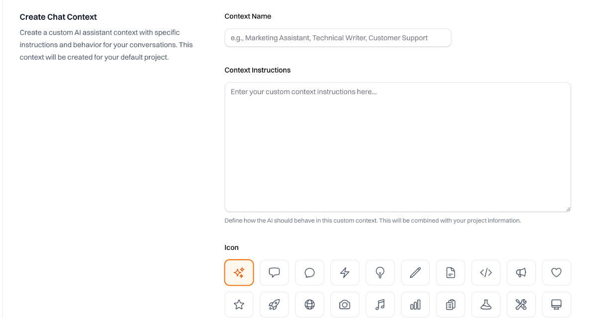 Create Custom Contexts
