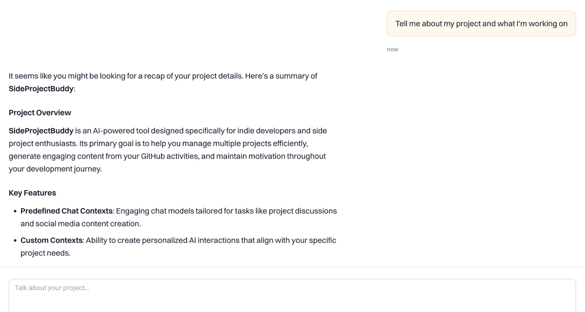 Project-Aware Contexts